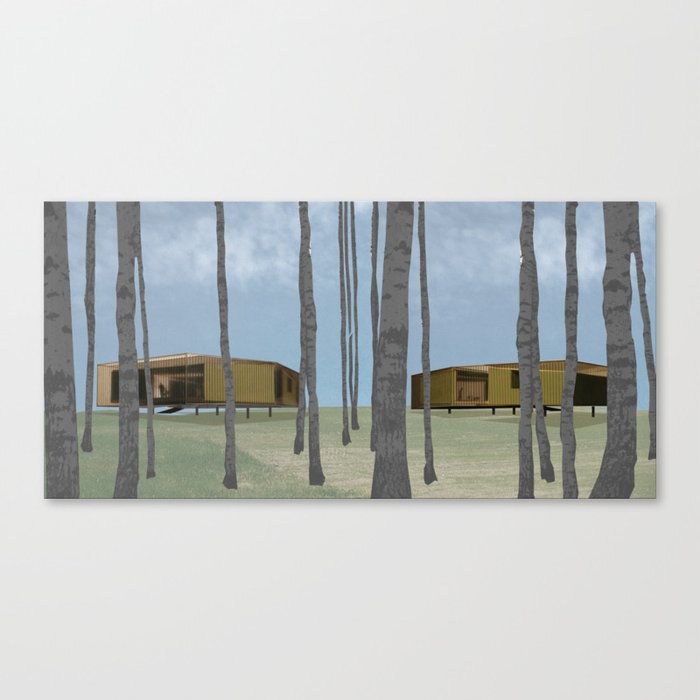 wood pavilion Canvas Print