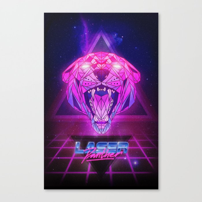 Laser Panther Canvas Print