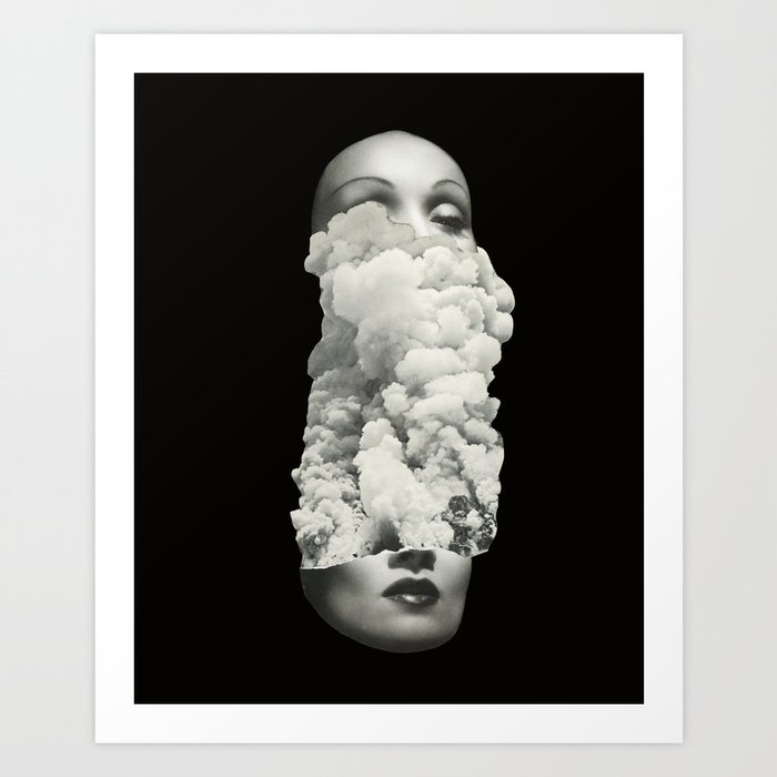 Face in the Clouds Art Print