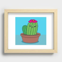 Adorable cactus Recessed Framed Print