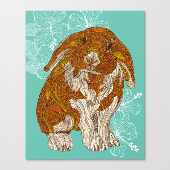 Hello little bunny Canvas Print