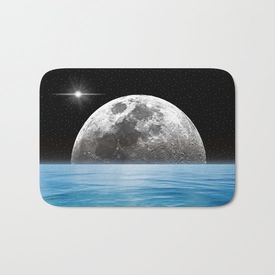 Moon Ocean Bath Mat
