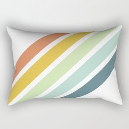 Retro Stripes Rectangular Pillow