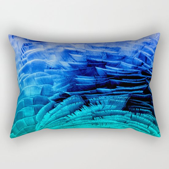 RUFFLED BLUE Rectangular Pillow