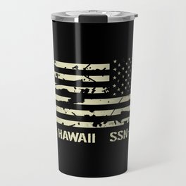 USS Hawaii Travel Mug | Naval, Hawaii, Base, Graphicdesign, Ssn, Uss, Military, Warship, Fleet, Class 