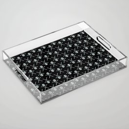 Dancing Skeletons Pattern Acrylic Tray