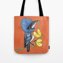 Ned the Blue Bird Tote Bag