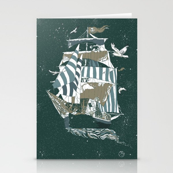 Sail to The Moon Stationery Cards