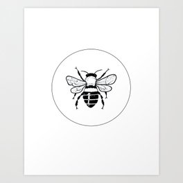 Minimal Bee Art Print