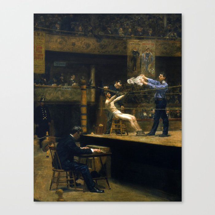 Between Rounds, 1898-1899 by Thomas Eakins Canvas Print