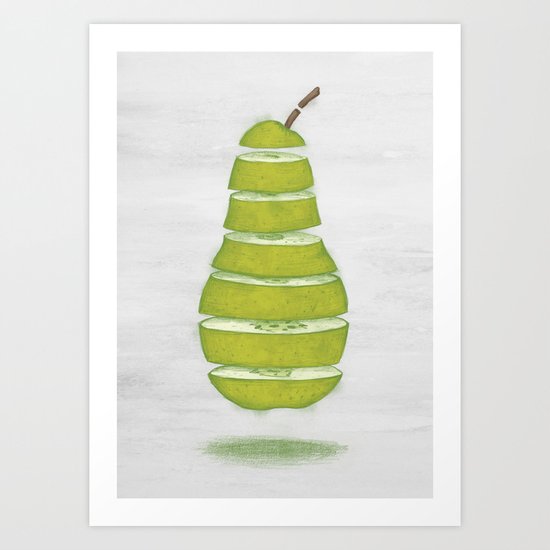 A Pear Apart Art Print
