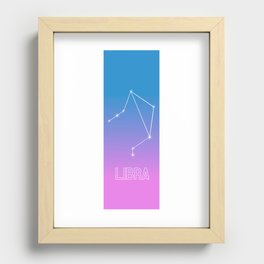 Libra Constellation Recessed Framed Print