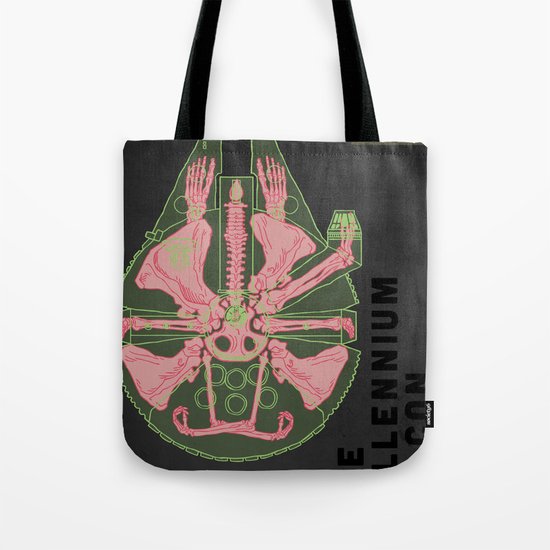 Spaceship Skeletal Survey: The Millennium Falcon Tote Bag