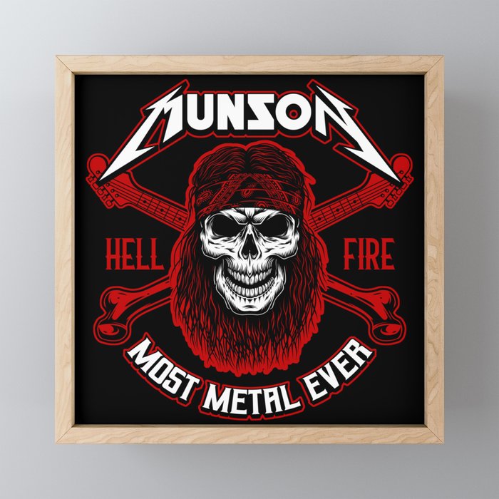 MUNSON (Most Metal Ever) Heavy Metal Master Framed Mini Art Print