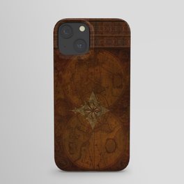 Antique Steampunk Compass Rose & Map iPhone Case | Earthtones, Graphic Design, Collectibles, Victoriana, Oldworldmap, Graphicdesign, Cartography, Navigation, Vintagemap, Fallcolors 