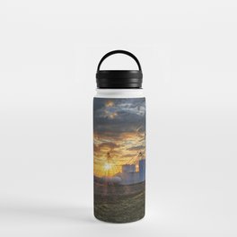 Bins and Silos at Sunset Water Bottle