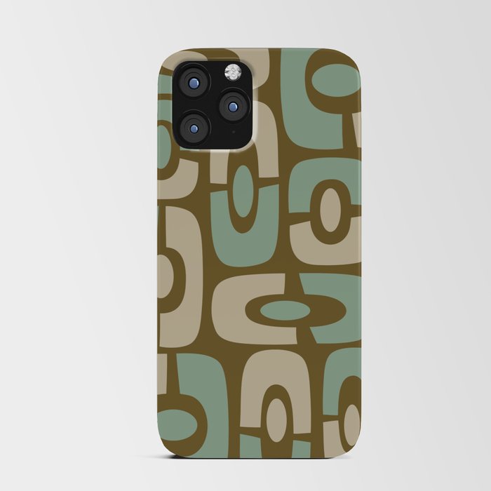 Colorful Mid-Century Modern Cosmic Abstract 385 iPhone Card Case