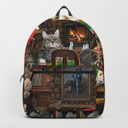Cats Playing Poker Backpack | Oil, Brown, Den, Vacation, Meow, Pokertournament, Nevada, Antlers, Pokergame, Pokerlife 