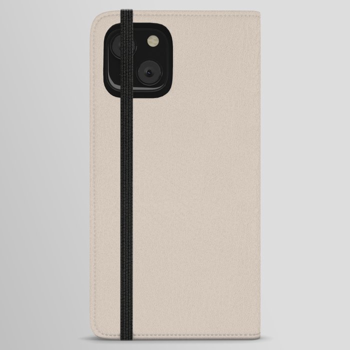 Light Taupe Solid Color Pairs with Sherwin Williams Alive 2020 Forecast Color - Touch of Sand SW9085 iPhone Wallet Case