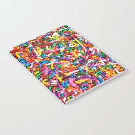 Rainbow Sprinkles Sweet Candy Colorful Notebook