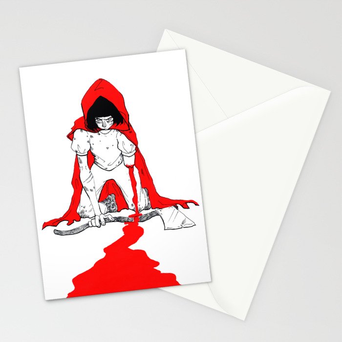 Little Red Riding Hood 3 Stationery Cards By Ceruleanwax