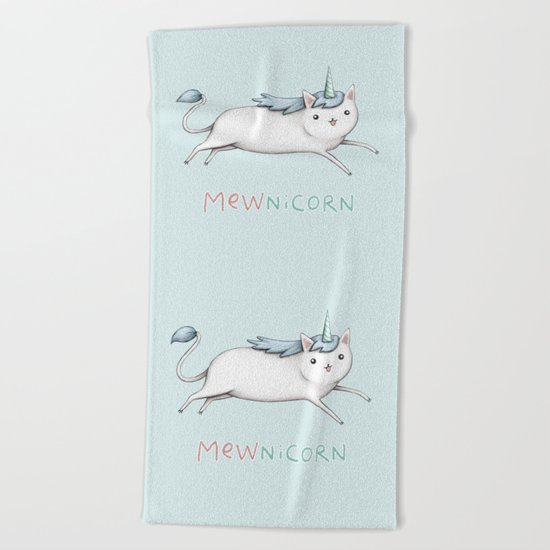 Mewnicorn Beach Towel