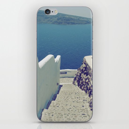 Santorini Stairs III iPhone & iPod Skin