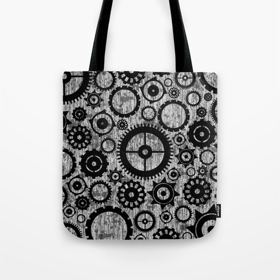Grunge Cogs. Tote Bag