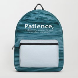 Patience, Backpack | Answer, Sky, Time, Comma, Questions, Photo, Digital, Waves, Thoughts, Patience 