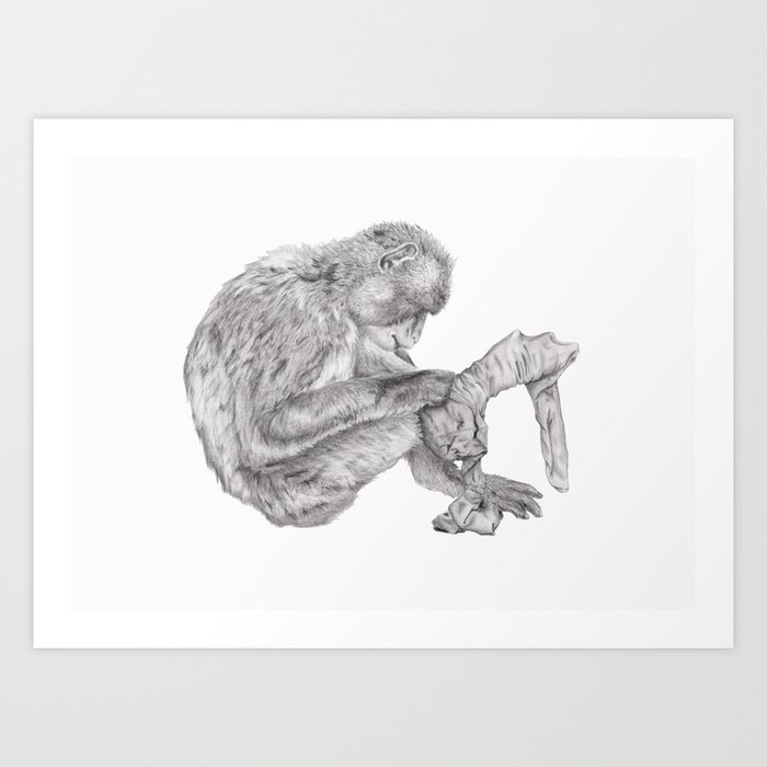 No monkey business 1 Art Print