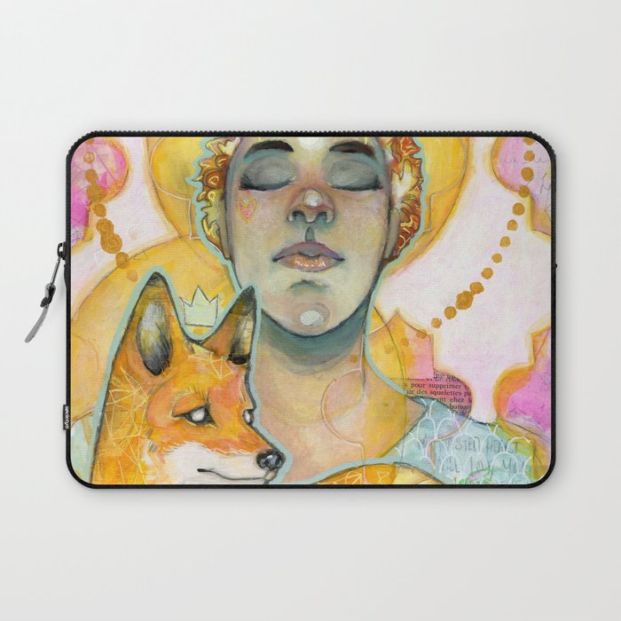 The Goddess and the Fox Laptop Sleeve