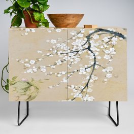 Ume flower painting,korean painting. chinoiserie. Credenza