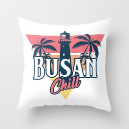 Busan chill Throw Pillow