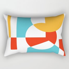Modern Geometric Shape Artwork Rectangular Pillow
