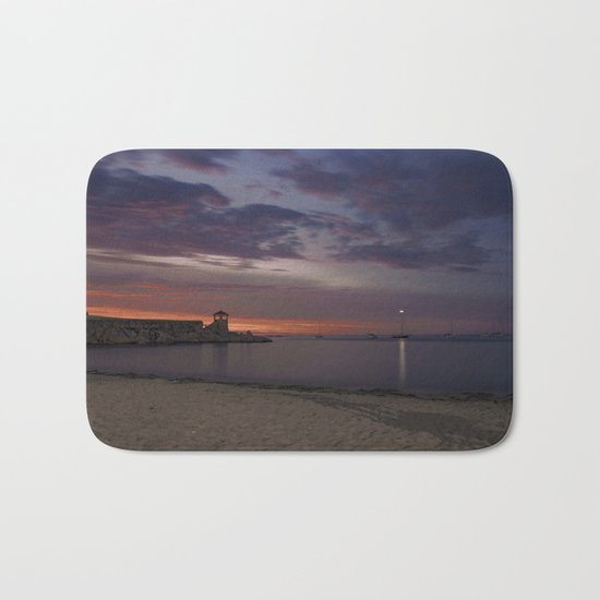 Front Beach After sunset Bath Mat