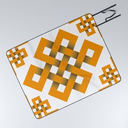 interlaced geometric pattern design  Picnic Blanket