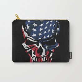 American Flag Skull Carry-All Pouch