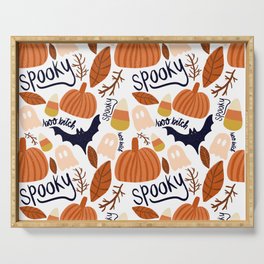 Halloween Pattern Serving Tray