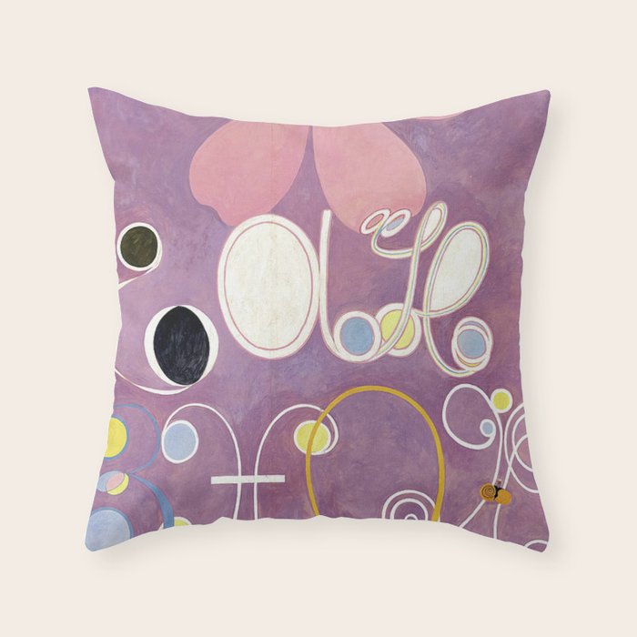The Ten Largest Group IV No.5 By Hilma af Klint Throw Pillow by Vintage