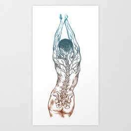Tree Spine Art Print