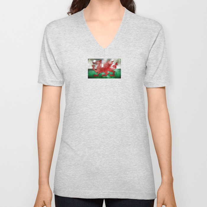 Wales - Cymru V Neck T Shirt