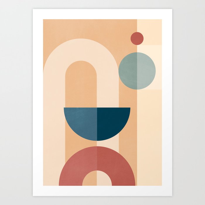 Abstract Geometric Shapes 36 Art Print