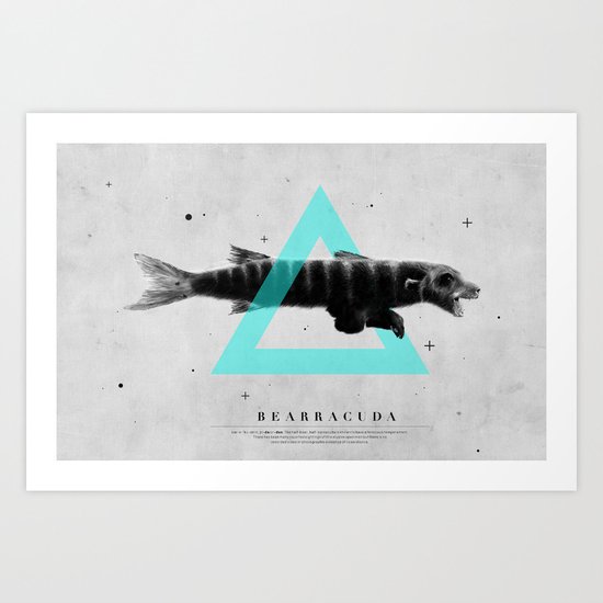Bearracuda Art Print
