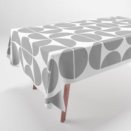 Mid Century Modern Geometric 04 Grey Tablecloth