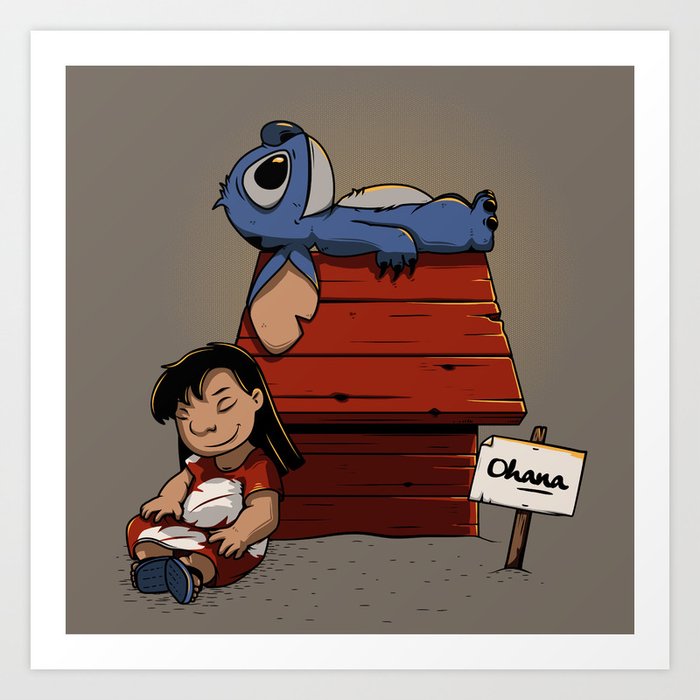 Lilo Stitch Art Print