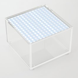 Pale Blue Checkered Acrylic Box