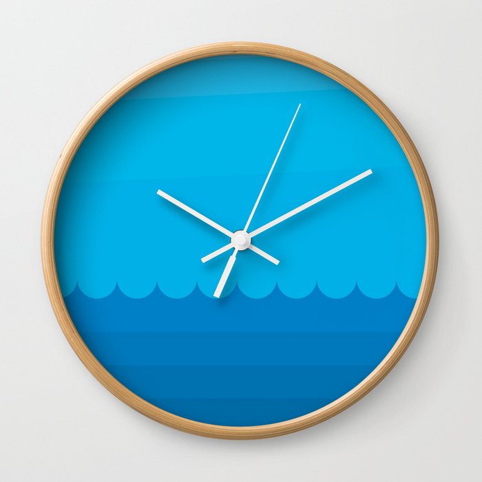 Elements - WATER - plain and simple Wall Clock