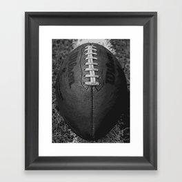 Big American Football - black &white Framed Art Print