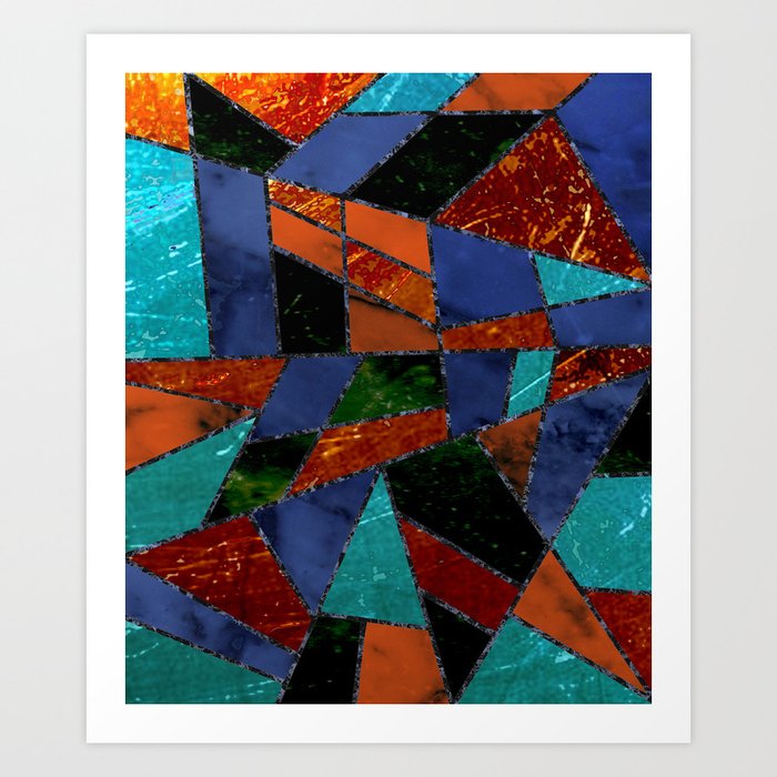 Lava & Glass Art Print