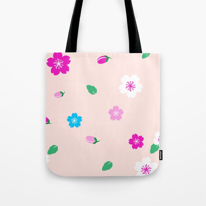 Cherry Blossom Garden - Blush Pink Tote Bag